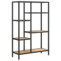 Estantería de madera contrachapada y acero 80x30x120 cm de vidaXL, Librerías y estanterías - Ref: Foro24-336357, Precio: 103,...