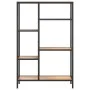 Estantería de madera contrachapada y acero 80x30x120 cm de vidaXL, Librerías y estanterías - Ref: Foro24-336357, Precio: 103,...