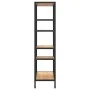 Estantería de madera contrachapada y acero 80x30x120 cm de vidaXL, Librerías y estanterías - Ref: Foro24-336357, Precio: 103,...