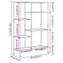 Estantería de madera contrachapada y acero 80x30x120 cm de vidaXL, Librerías y estanterías - Ref: Foro24-336357, Precio: 103,...