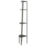 Schwarzes 4-stöckiges Eckregal 45,5 x 31,5 x 150 cm von vidaXL, Bücherregale und Regale - Ref: Foro24-336393, Preis: 65,42 €,...