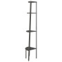 Schwarzes 4-stöckiges Eckregal 45,5 x 31,5 x 150 cm von vidaXL, Bücherregale und Regale - Ref: Foro24-336393, Preis: 70,16 €,...