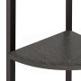 Schwarzes 4-stöckiges Eckregal 45,5 x 31,5 x 150 cm von vidaXL, Bücherregale und Regale - Ref: Foro24-336393, Preis: 70,16 €,...