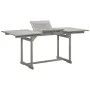 Solid acacia wood garden dining table (120-170)x80x75 cm by vidaXL, Garden tables - Ref: Foro24-316575, Price: 174,53 €, Disc...