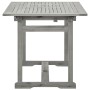 Garten-Esstisch aus massivem Akazienholz (120-170) x 80 x 75 cm von vidaXL, Gartentische - Ref: Foro24-316575, Preis: 174,53 ...