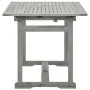 Solid acacia wood garden dining table (120-170)x80x75 cm by vidaXL, Garden tables - Ref: Foro24-316575, Price: 174,53 €, Disc...