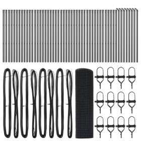 Cerca de Alambre Soldado con 13 Postes Gris 0.5x100 m Acero von , Zaunpaneele - Ref: Foro24-3351898, Preis: 328,26 €, Rabatt: %