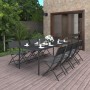 9-piece steel garden dining set by vidaXL, Garden sets - Ref: Foro24-3073507, Price: 485,36 €, Discount: %