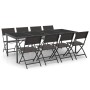9-piece steel garden dining set by vidaXL, Garden sets - Ref: Foro24-3073507, Price: 485,36 €, Discount: %
