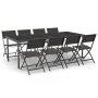 9-teiliges Garten-Ess-Set aus Stahl von vidaXL, Gartensets - Ref: Foro24-3073507, Preis: 472,31 €, Rabatt: %