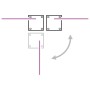 Toldo lateral retráctil para patio marrón 170x1200 cm