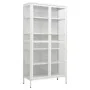 White steel and tempered glass display case 90x40x180 cm by vidaXL, Lockers and storage cabinets - Ref: Foro24-336080, Price:...