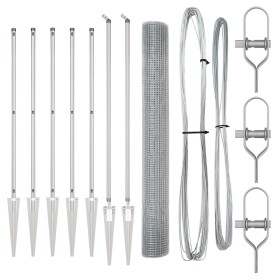 Cerca de Alambre Soldado con 7 Postes de Anclaje 1.2x10 m Acero Galvanizado von , Zaunpaneele - Ref: Foro24-3351931, Preis: 1...