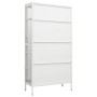 White steel and tempered glass display case 90x40x180 cm by vidaXL, Lockers and storage cabinets - Ref: Foro24-336080, Price:...