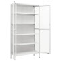 White steel and tempered glass display case 90x40x180 cm by vidaXL, Lockers and storage cabinets - Ref: Foro24-336080, Price:...