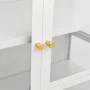 White steel and tempered glass display case 90x40x180 cm by vidaXL, Lockers and storage cabinets - Ref: Foro24-336080, Price:...