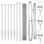 Cerca de Alambre Soldado con 7 Postes de Púas 1.4x10 m Acero Galvanizado by , fence panels - Ref: Foro24-3351936, Price: 126,...