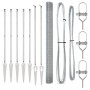 Juego de Poste de Cercas Set de 2 Acero galvanizado 10 x 1.5 m de , Paneles de vallas - Ref: Foro24-3351940, Precio: 130,53 €...