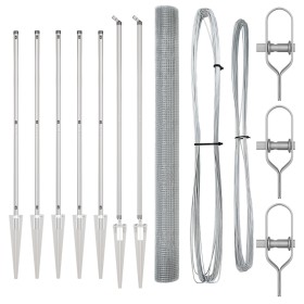 Cerca de Alambre Soldado con 7 Postes de Punta 1.6 x 10 m Acero Galvanizado von , Zaunpaneele - Ref: Foro24-3351942, Preis: 1...