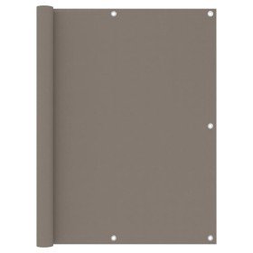 Toldo para balcón de tela oxford gris taupé 120x300 cm