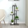 Blumenständer mit 5 Regalen aus schwarzem Metall, 43 x 22 x 98 cm von vidaXL, Topfständer - Ref: Foro24-336110, Preis: 40,35 ...