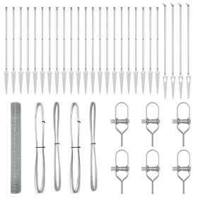 Cerca de Alambre Soldado con 13 Postes de Espiga 1.4x50 m Acero Galvanizado von , Zaunpaneele - Ref: Foro24-3352004, Preis: 4...