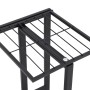 Black Metal 5-Shelf Flower Stand 43x22x98 cm by vidaXL, Pot stands - Ref: Foro24-336110, Price: 40,35 €, Discount: %