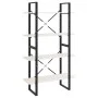 4-tier solid white pine wood shelf 80x30x140 cm by vidaXL, Bookcases and shelves - Ref: Foro24-806463, Price: 62,90 €, Discou...