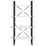 4-tier solid white pine wood shelf 80x30x140 cm by vidaXL, Bookcases and shelves - Ref: Foro24-806463, Price: 62,90 €, Discou...