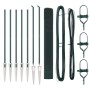Juego de Postes de Cerca Verde Juego de 2 Verde Metal 10 x 1 m by , fence panels - Ref: Foro24-3352046, Price: 115,41 €, Disc...