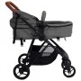 Light Gray and Black Steel 3-in-1 Baby Stroller by vidaXL, Baby strollers - Ref: Foro24-10329, Price: 267,79 €, Discount: %