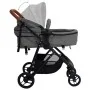 Light Gray and Black Steel 3-in-1 Baby Stroller by vidaXL, Baby strollers - Ref: Foro24-10329, Price: 267,79 €, Discount: %
