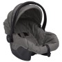 Cochecito de bebé 3 en 1 de acero gris claro y negro de vidaXL, Cochecitos de bebé - Ref: Foro24-10329, Precio: 272,92 €, Des...