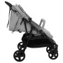 Light gray and black steel twin stroller by vidaXL, Baby strollers - Ref: Foro24-10359, Price: 244,61 €, Discount: %