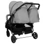 Stahl Manschettenknöpfe Trolley hellgrau und schwarz von vidaXL, Kinderwagen - Ref: Foro24-10359, Preis: 250,00 €, Rabatt: %