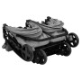 Stahl Manschettenknöpfe Trolley hellgrau und schwarz von vidaXL, Kinderwagen - Ref: Foro24-10359, Preis: 250,00 €, Rabatt: %