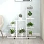 Blumenständer mit weißem Metallrad 94,5x25x92,5 cm von vidaXL, Topfständer - Ref: Foro24-336115, Preis: 54,04 €, Rabatt: %