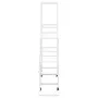 Flower stand with white metal wheel 94.5x25x92.5 cm by vidaXL, Pot stands - Ref: Foro24-336115, Price: 55,07 €, Discount: %