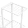 Blumenständer mit weißem Metallrad 94,5x25x92,5 cm von vidaXL, Topfständer - Ref: Foro24-336115, Preis: 54,04 €, Rabatt: %