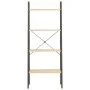 Standregal mit 4 Böden hellbraun und schwarz 56x35x140 cm von vidaXL, Bücherregale und Regale - Ref: Foro24-336364, Preis: 75...