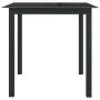 Mesa de jardín de aluminio y vidrio negro 80x80x74 cm de vidaXL, Mesas de jardín - Ref: Foro24-312200, Precio: 110,05 €, Desc...