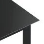 Mesa de jardín de aluminio y vidrio negro 80x80x74 cm de vidaXL, Mesas de jardín - Ref: Foro24-312200, Precio: 110,05 €, Desc...