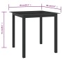 Gartentisch aus Aluminium und schwarzem Glas 80x80x74 cm von vidaXL, Gartentische - Ref: Foro24-312200, Preis: 111,61 €, Raba...