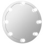Espejo de pared con luces LED redondo de vidrio de vidaXL, Espejos - Ref: Foro24-3078642, Precio: 61,14 €, Descuento: %