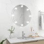 Espejo de pared con luces LED redondo de vidrio de vidaXL, Espejos - Ref: Foro24-3078642, Precio: 61,14 €, Descuento: %