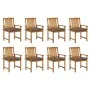 Garden chairs with cushions 8 pcs solid acacia wood by vidaXL, Garden chairs - Ref: Foro24-3078201, Price: 613,53 €, Discount: %