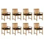 Garden chairs with cushions 8 pcs solid acacia wood by vidaXL, Garden chairs - Ref: Foro24-3078200, Price: 617,98 €, Discount: %