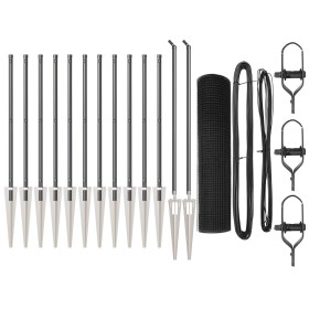Conjunto de Poste de Cerca Set de 2 Gris Plástico 25 x 1 m von , Zaunpaneele - Ref: Foro24-3352199, Preis: 195,78 €, Rabatt: %