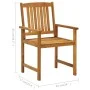 Garden chairs with cushions 8 pcs solid acacia wood by vidaXL, Garden chairs - Ref: Foro24-3078200, Price: 617,98 €, Discount: %