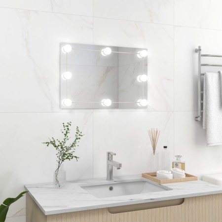 Rectangular glass wall mirror with LED lights by vidaXL, Mirrors - Ref: Foro24-3078637, Price: 43,08 €, Discount: %